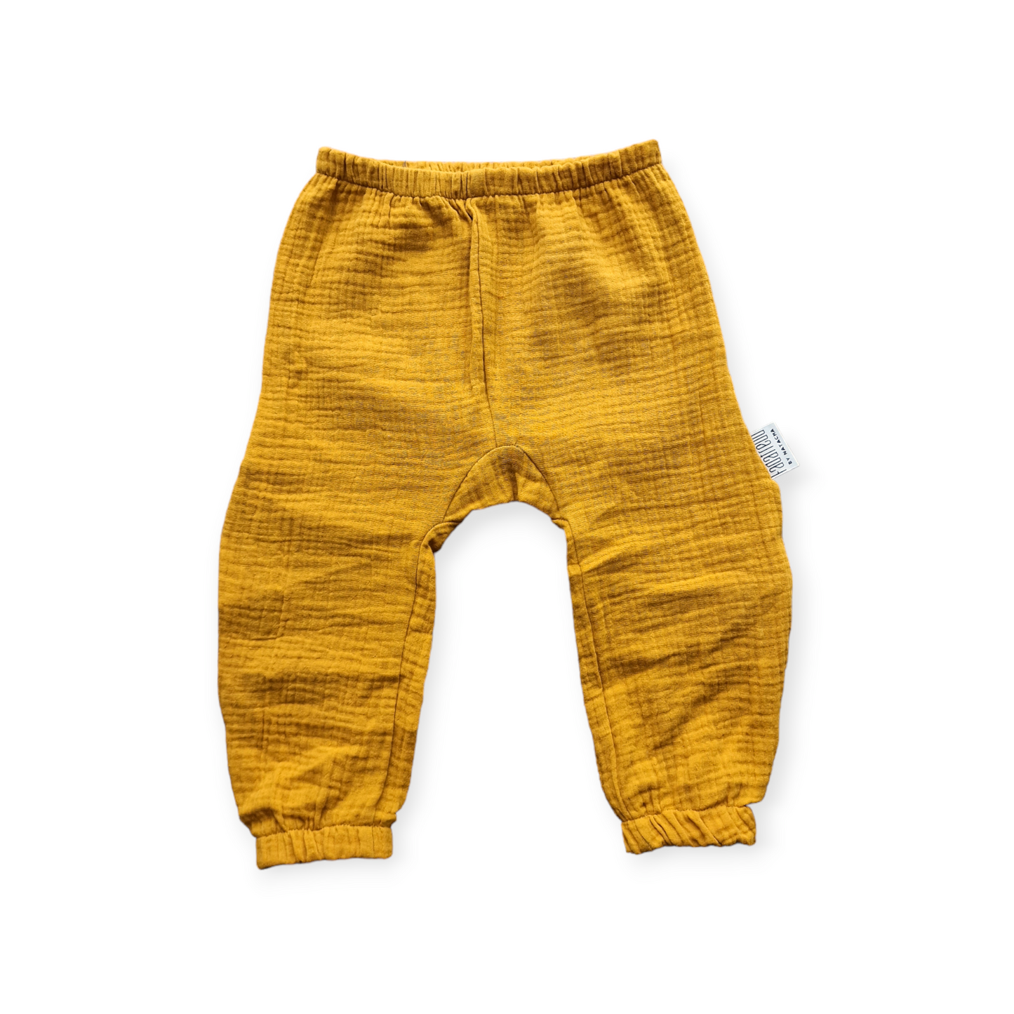 Stoffwindel-Hose Musselin senfgelb