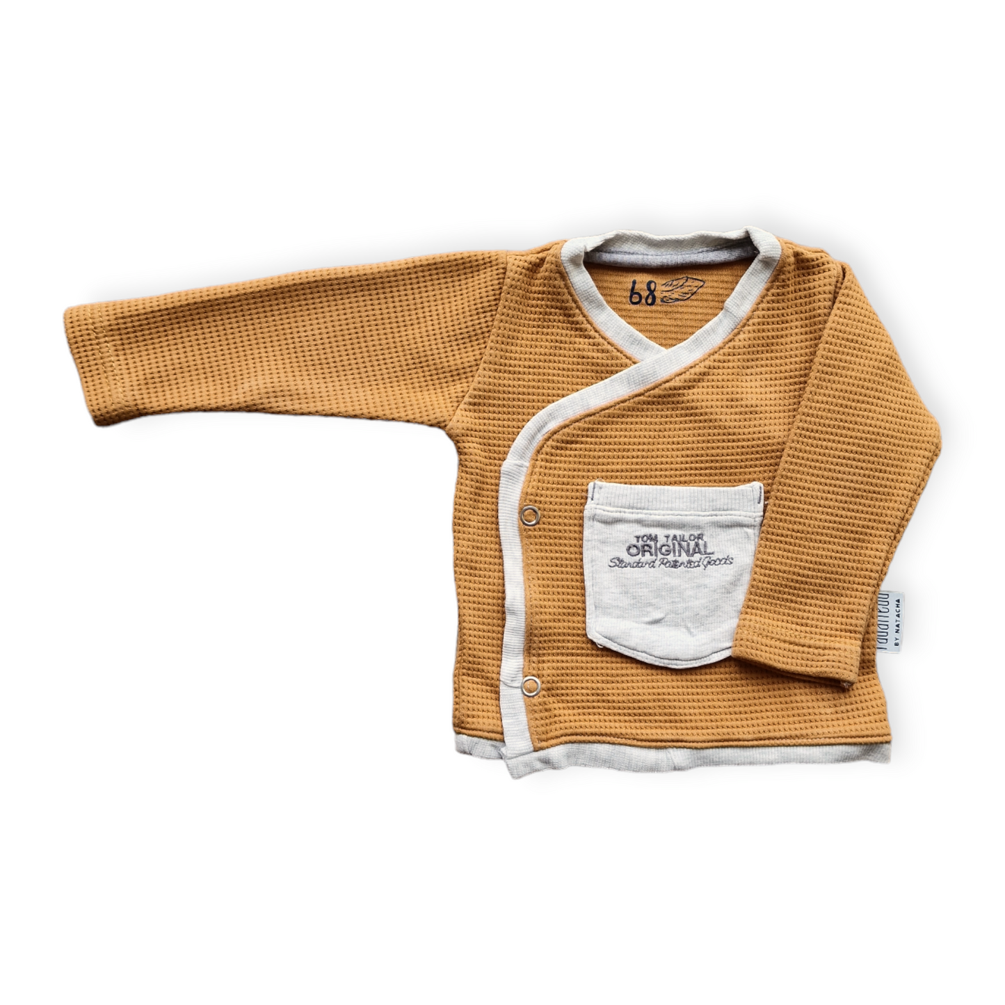 Wickeljacke Waffelstoff senfgelb