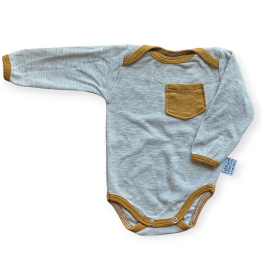 Body grau-gelb Upcycling